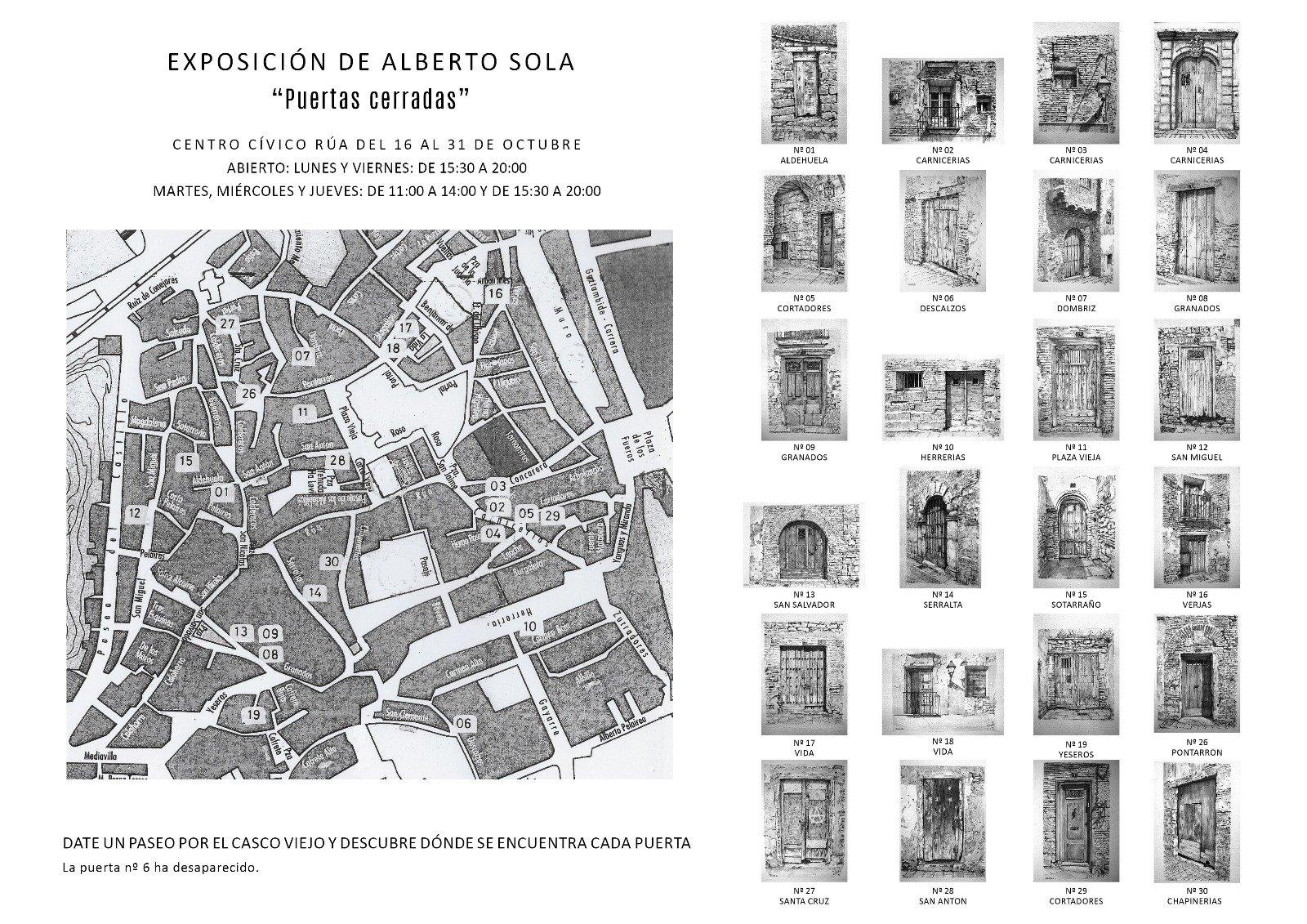 Exposición en Tudela 'Puertas Cerradas' de Alberto Sola