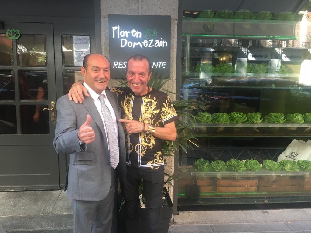 Antonio López Fernández con Floren Domezain