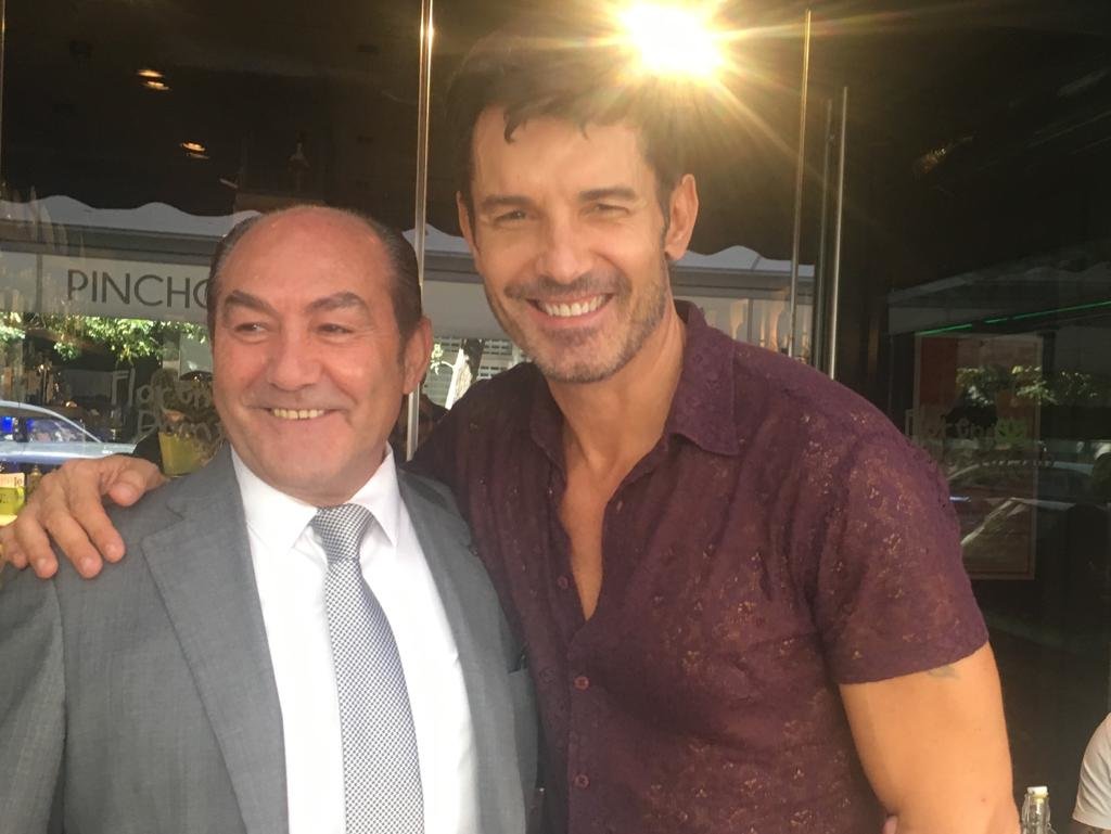 Antonio López Fernández con Jesús Vázquez