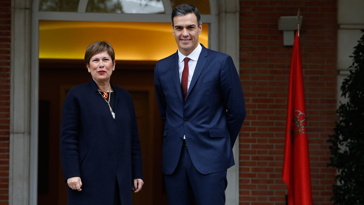 Uxue Barkos y Pedro Sánchez 2