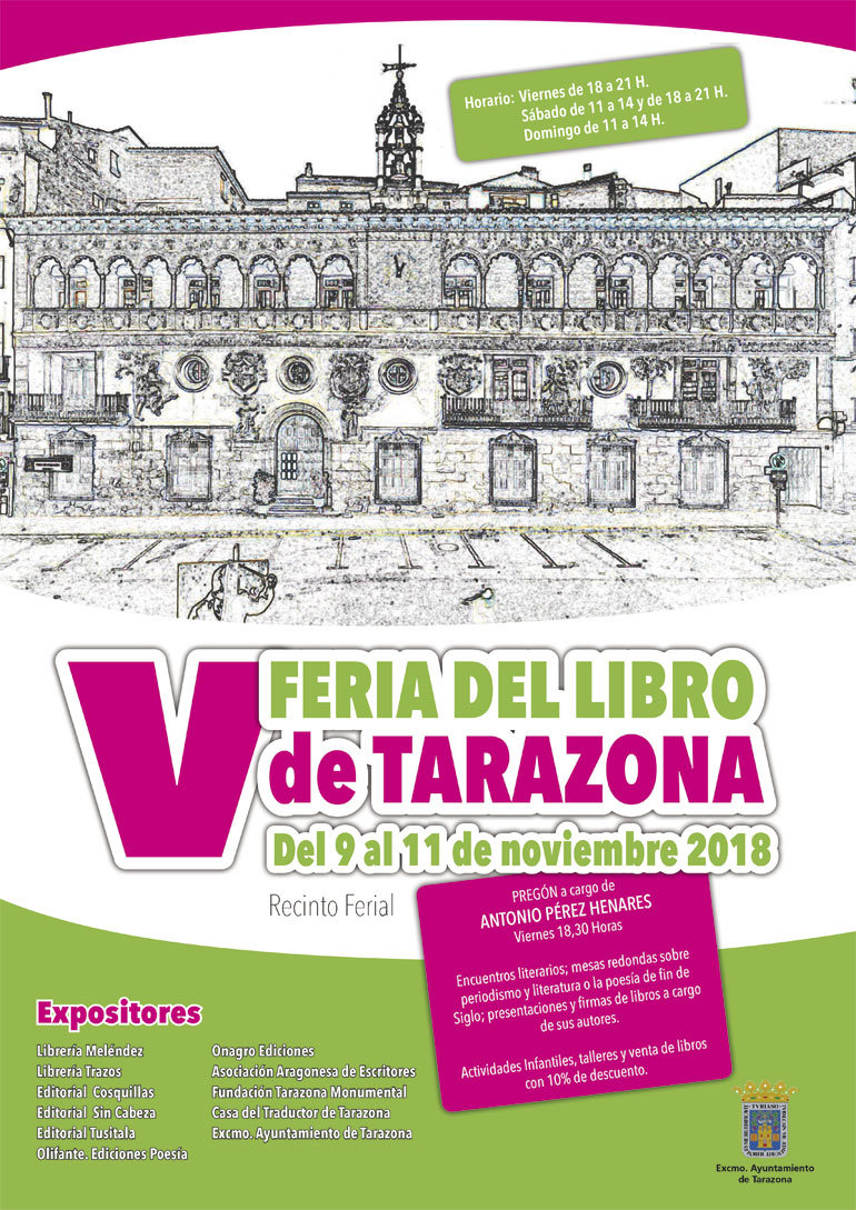 V Feria del libro de Tarazona 2018