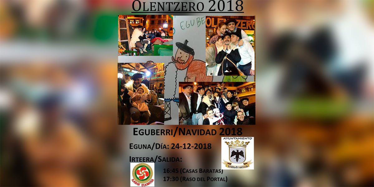 Olentzero Villafranca cartel 2018