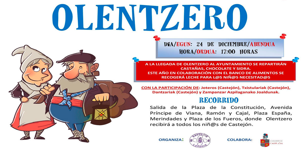 Olentzero Castejón cartel 2018