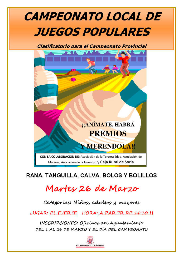 Campeonato local de juegos populares 2019 en Ágreda
