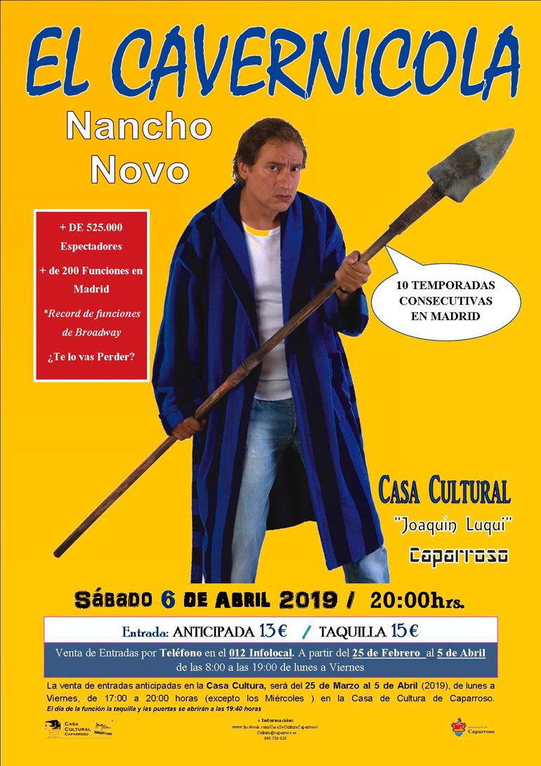 Monólogos en Caparroso ’El Cavernicola’ con Nancho Novo