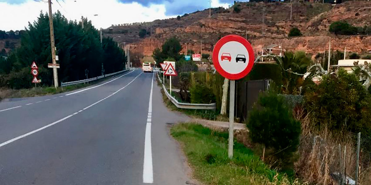 Ya está en marcha la acera en la carretera LR-115 de Arnedo 1