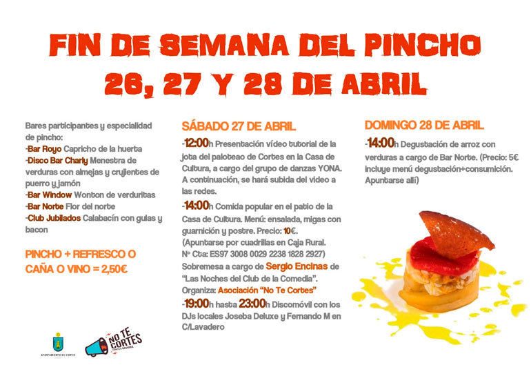 Fin de semana del pincho en Cortes