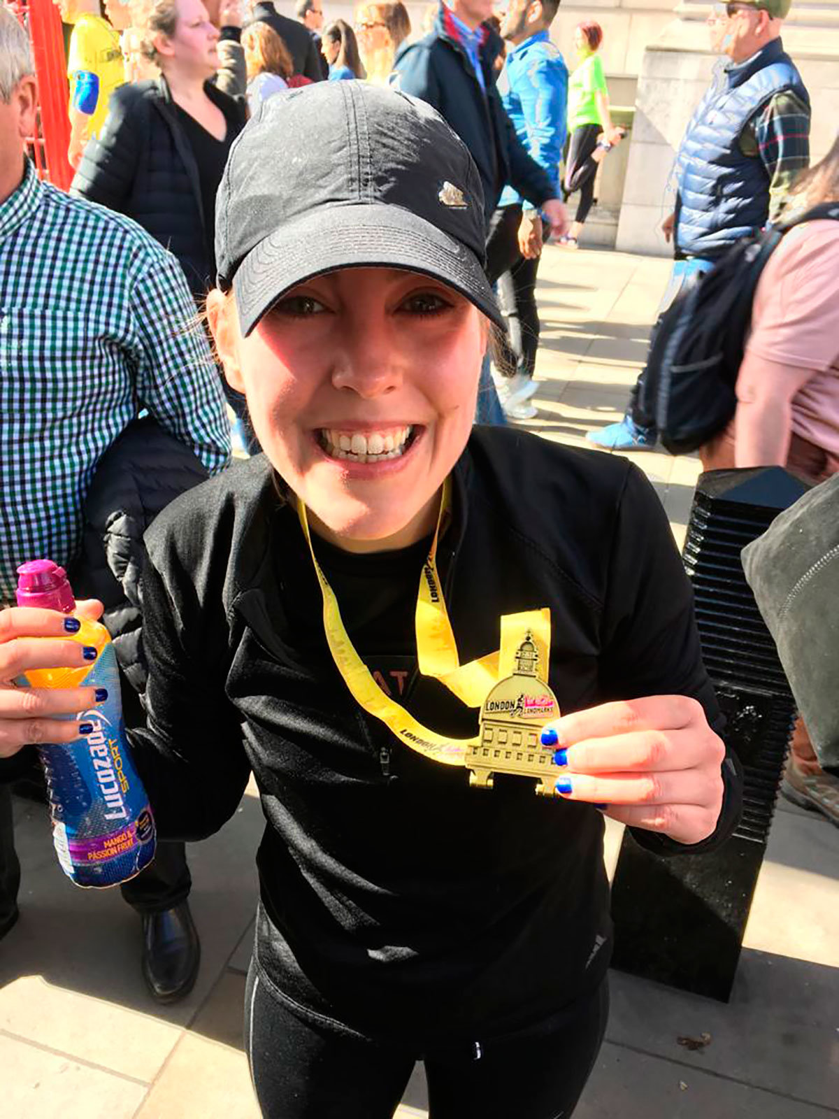 La cadreitana Patricia Pérez corriendo la Media Maratón de Londres