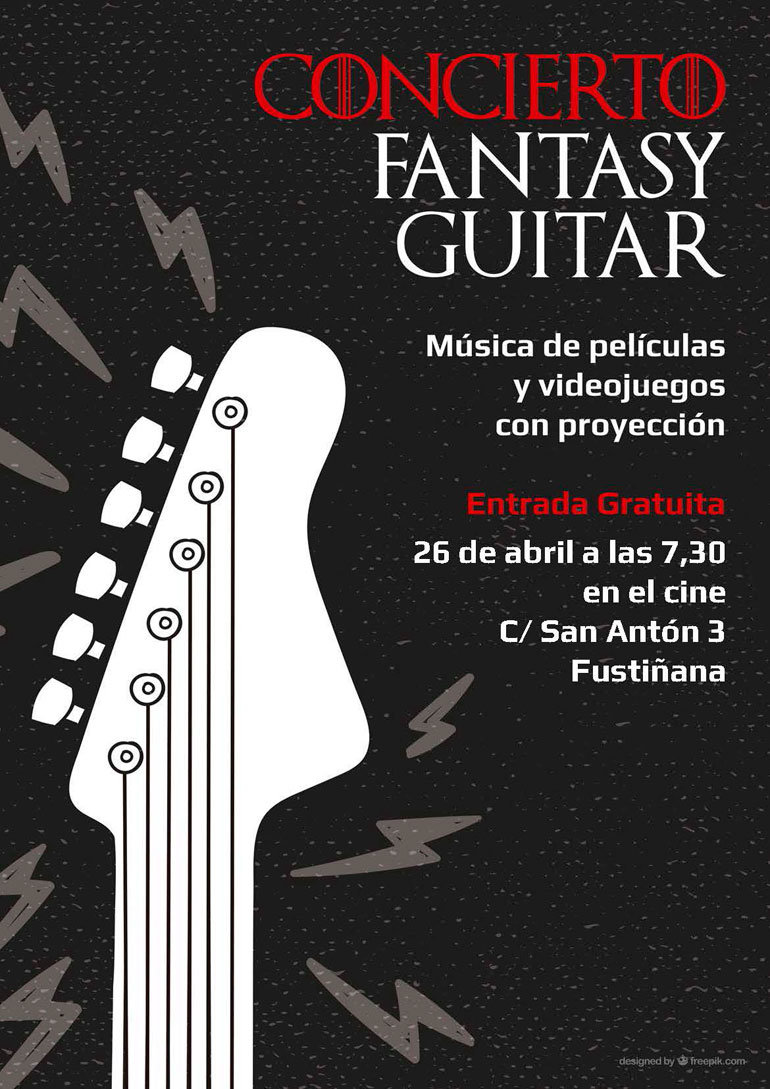 Concierto en Fustiñana del grupo de guitarras ‘Pop Fantasy Guitar’