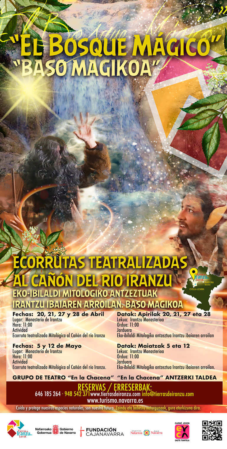 Ecorrutas teatralizadas mitológicas ‘El Bosque Mágico’ en Tierras de Iranzu