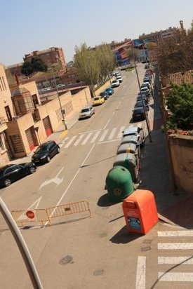 Calle cortada para el biciviernes