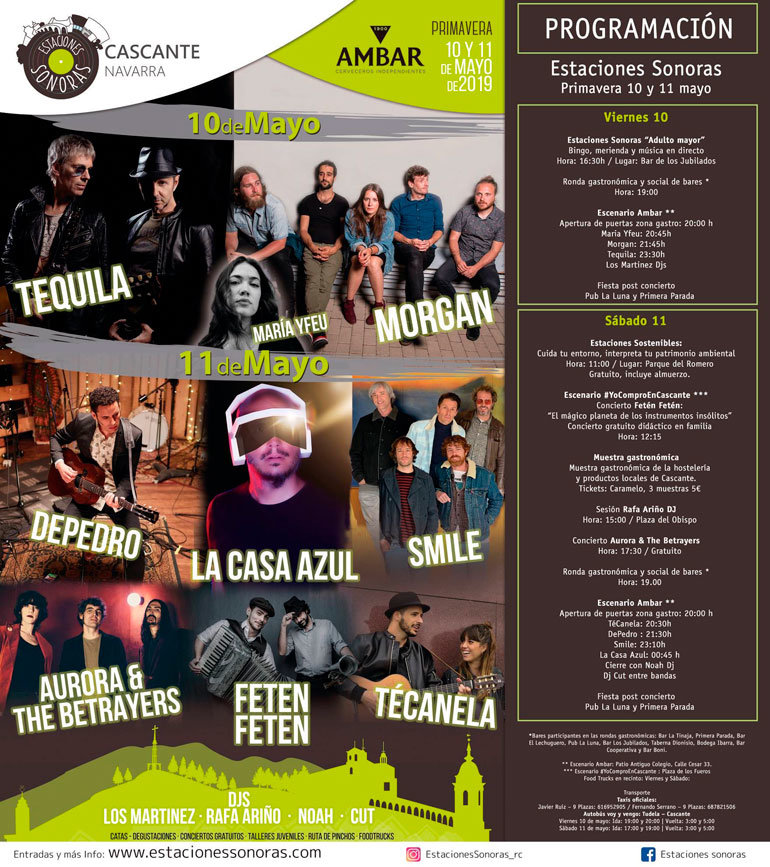 Estaciones Sonoras Primavera 2019 en Cascante