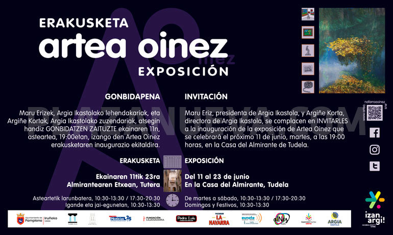 Exposición en Tudela ‘Artea Oinez 2019 Erakusketa’