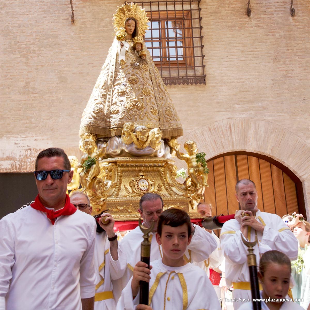 Procesión de Santa Ana en las Fiestas de Tudela de 2018