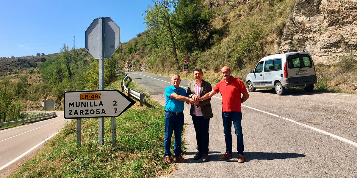 Mejora de la carretera a Munilla y Zarzosa para aumentar la seguridad vial