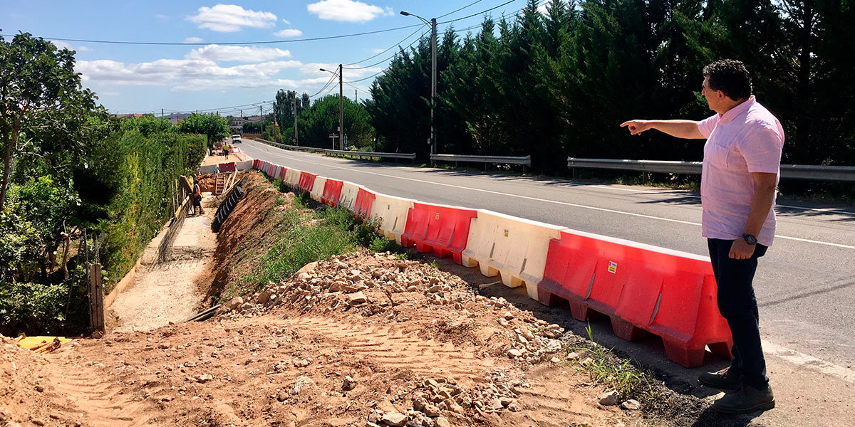 Visita a las obras en la carretera 2