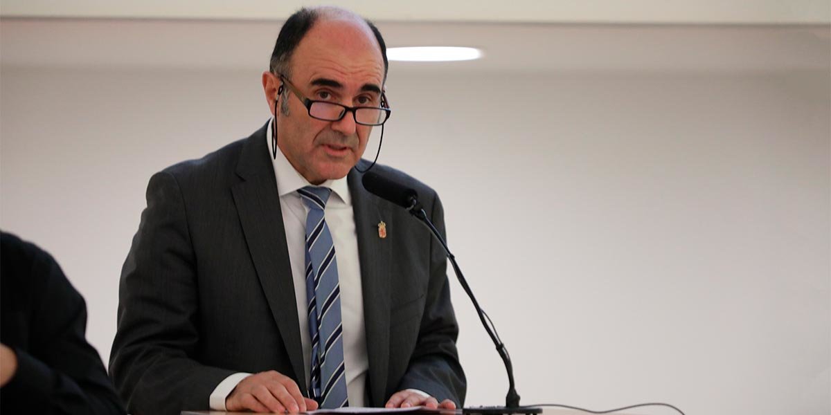 Manu Ayerdi, durante su intervención