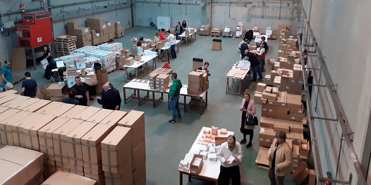 Se han impreso 4.987.980 papeletas que se distribuirán entre los 358 colegios electorales instalados en toda Navarra