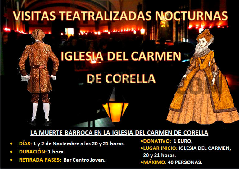 Visitas guiadas teatralizadas ‘La muerte barroca en la Iglesia del Carmen de Corella’