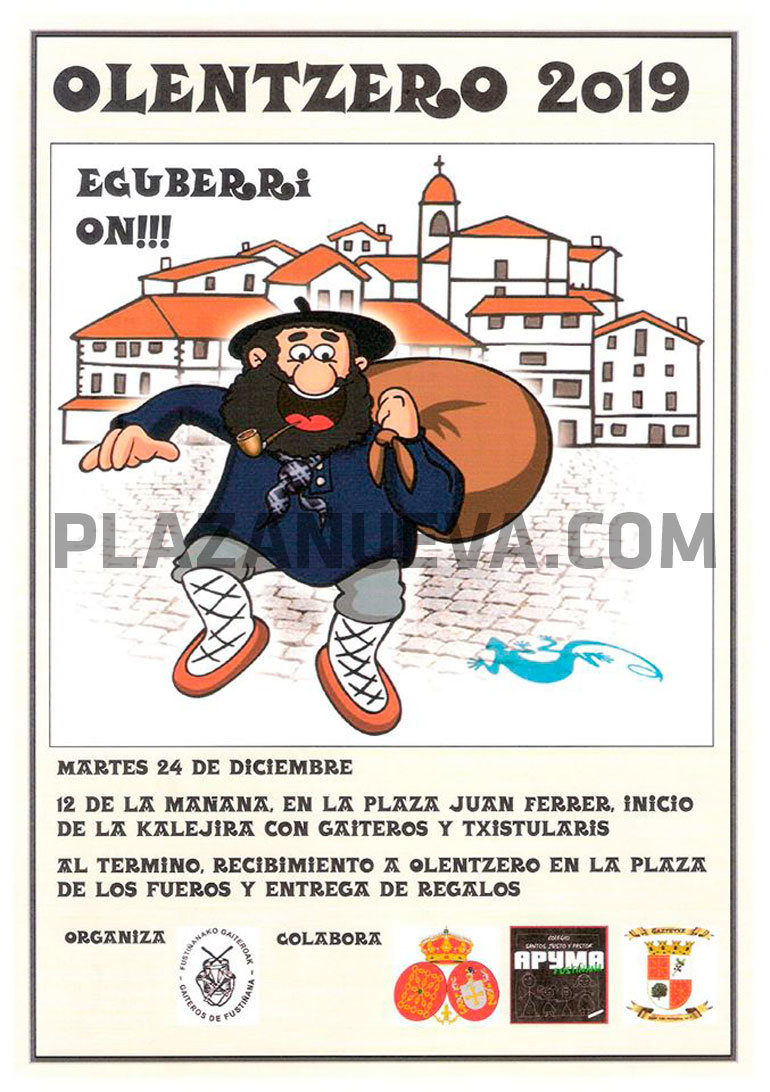 Olentzero 2019 en Fustiñana