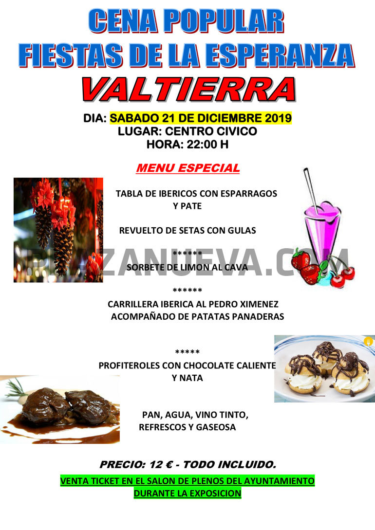 Cena de La Esperanza 2019 en Valtierra