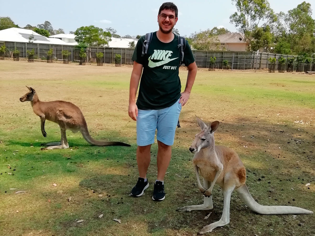Javier Frías disfrutando de su experiencia australiana 1
