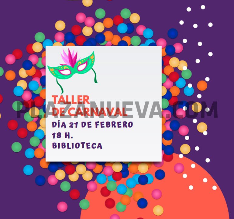 Taller de carnaval en Marcilla