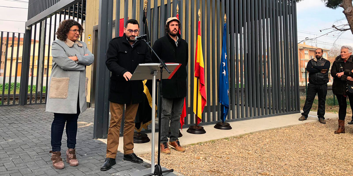 Inauguración de la pasarela peatonal sobre las vías del ferrocarril en Villafranca 2