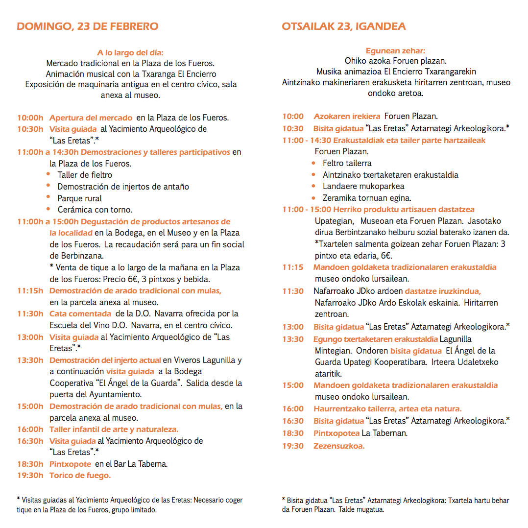 Fiesta del Injerto de vid 2020 en Berbinzana