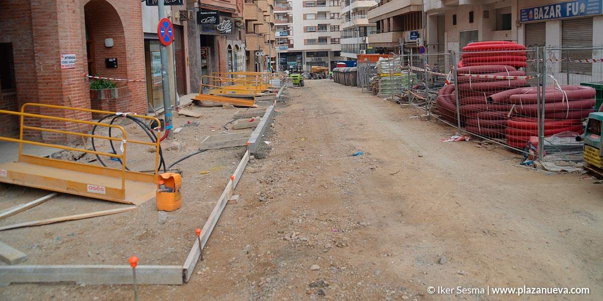 Obras en la calle Sarasate, Eza y Capuchinos6