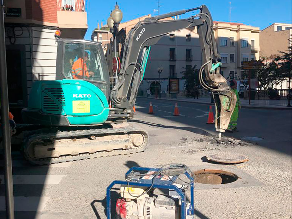 Obras en la Avenida Zaragoza