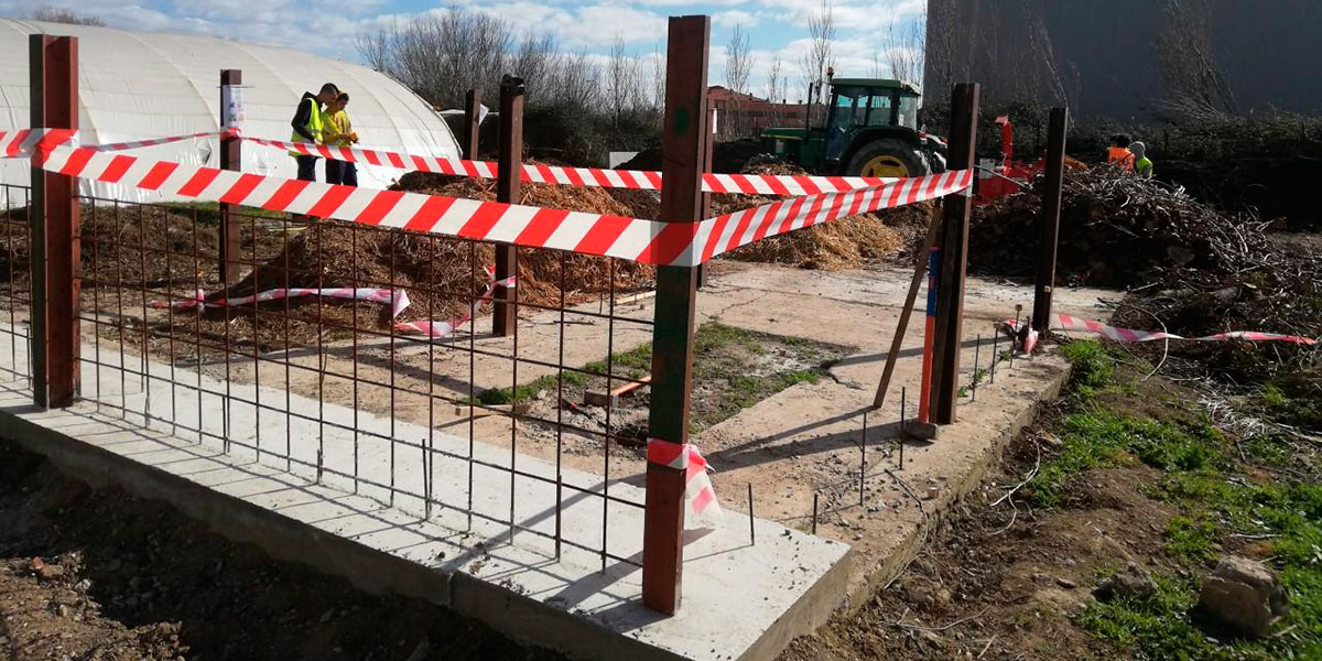 Los alumnos de la Escuela Agraria de Peralta aprenden a construir y gestionar una planta de compostaje 3