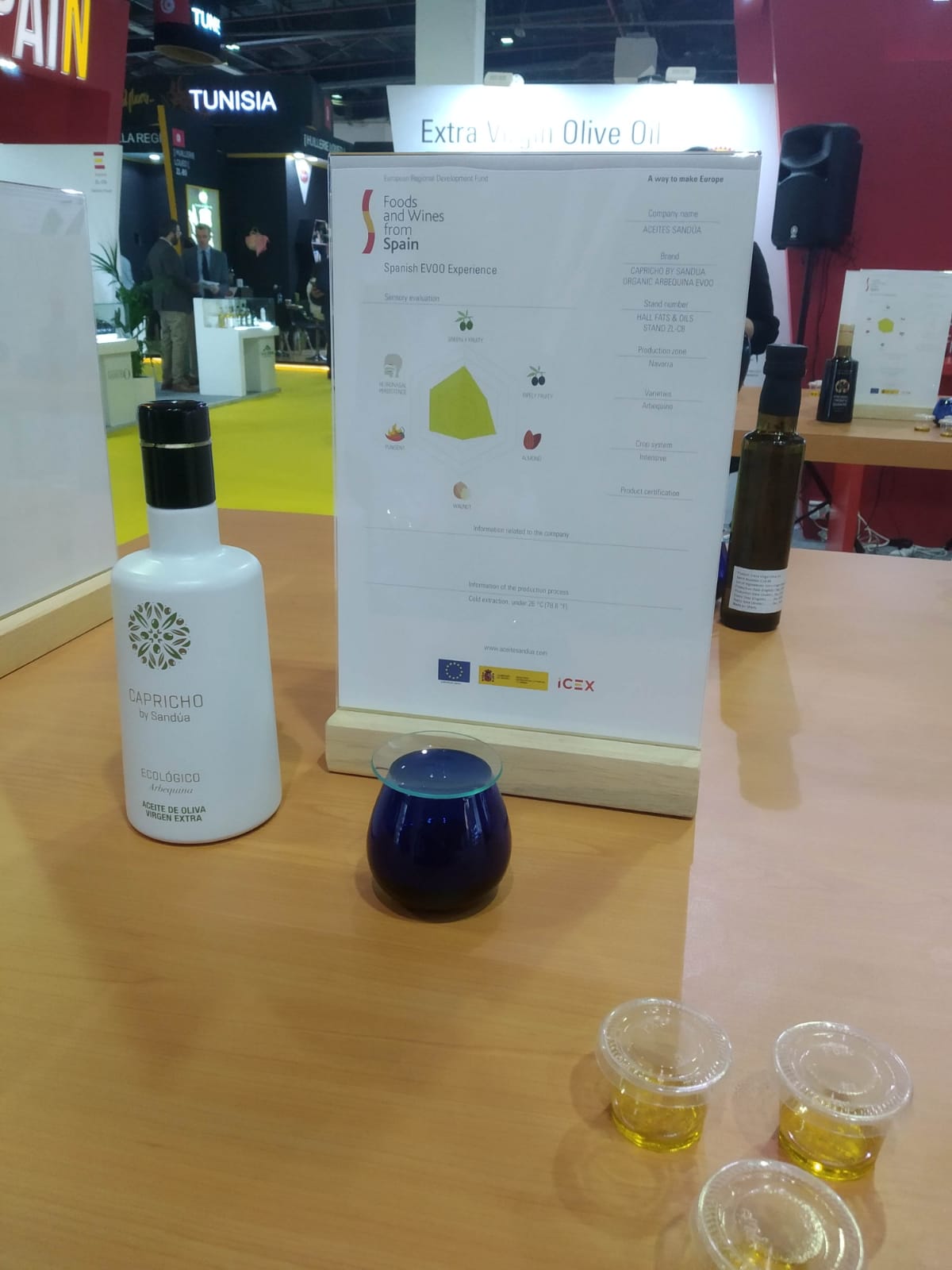 El nuevo aceite ecológico de Sandúa, seleccionado para el Spanish Evoo Experience de Gulfood 2