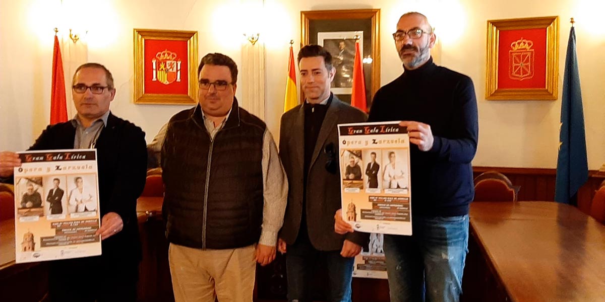 Presentación de la gran gala lírica de ópera y zarzuela que acogerá Corella el próximo 30 de abril