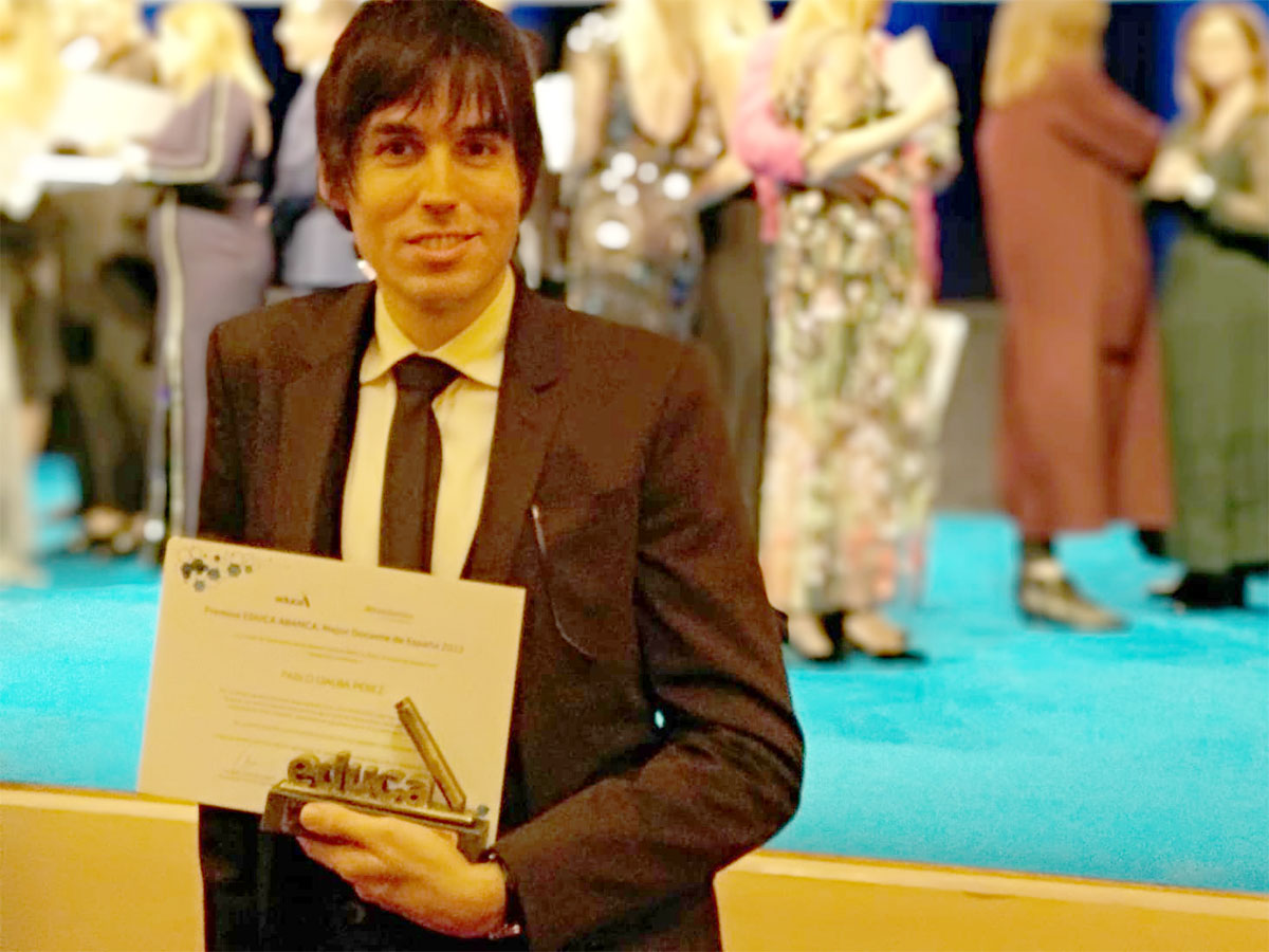 Pablo Ijalba en los premios a Mejor Profesor del Año 1