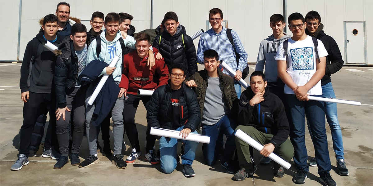 Visita a Trenasa por parte d elos alumnos del Valle del Ebro