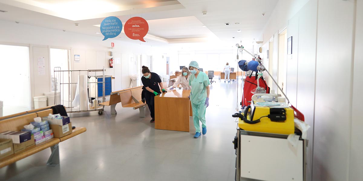 Reorganización de la planta baja del Centro de Consultas Externas Príncipe de Viana, en Pamplona 2