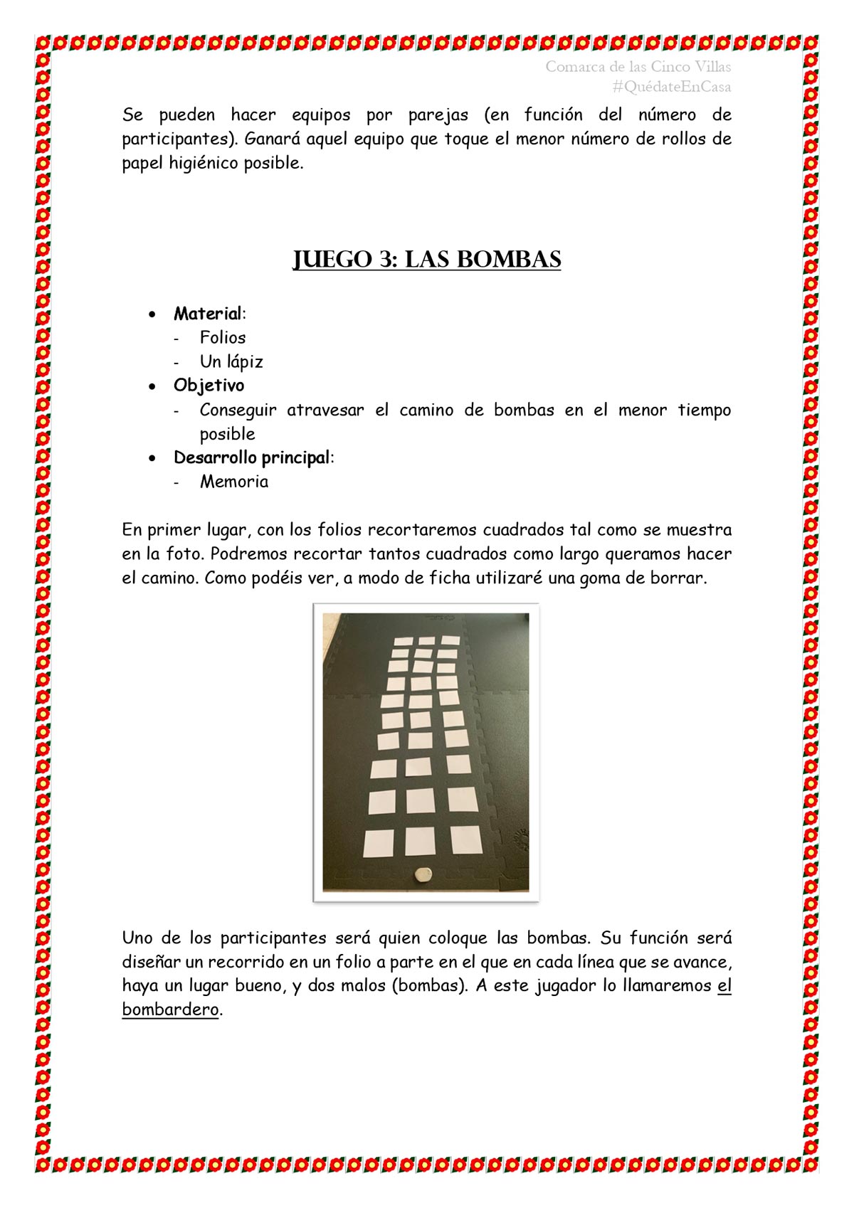 Los monitores de la Comarca de las Cinco Villas han creado unas sesiones para que lo más pequeños practiquen deporte en casa 2