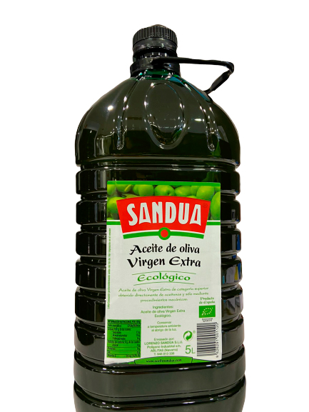 Aceite de oliva extra ecoógico de Sandúa