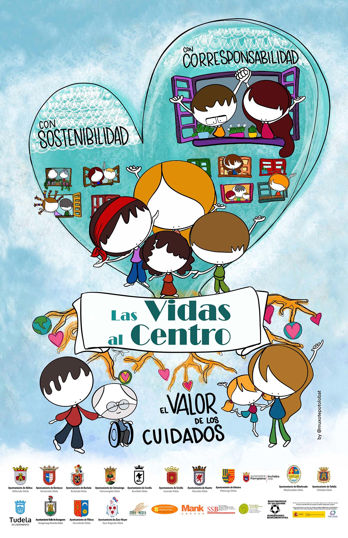 La vidas en el centro - Cartel