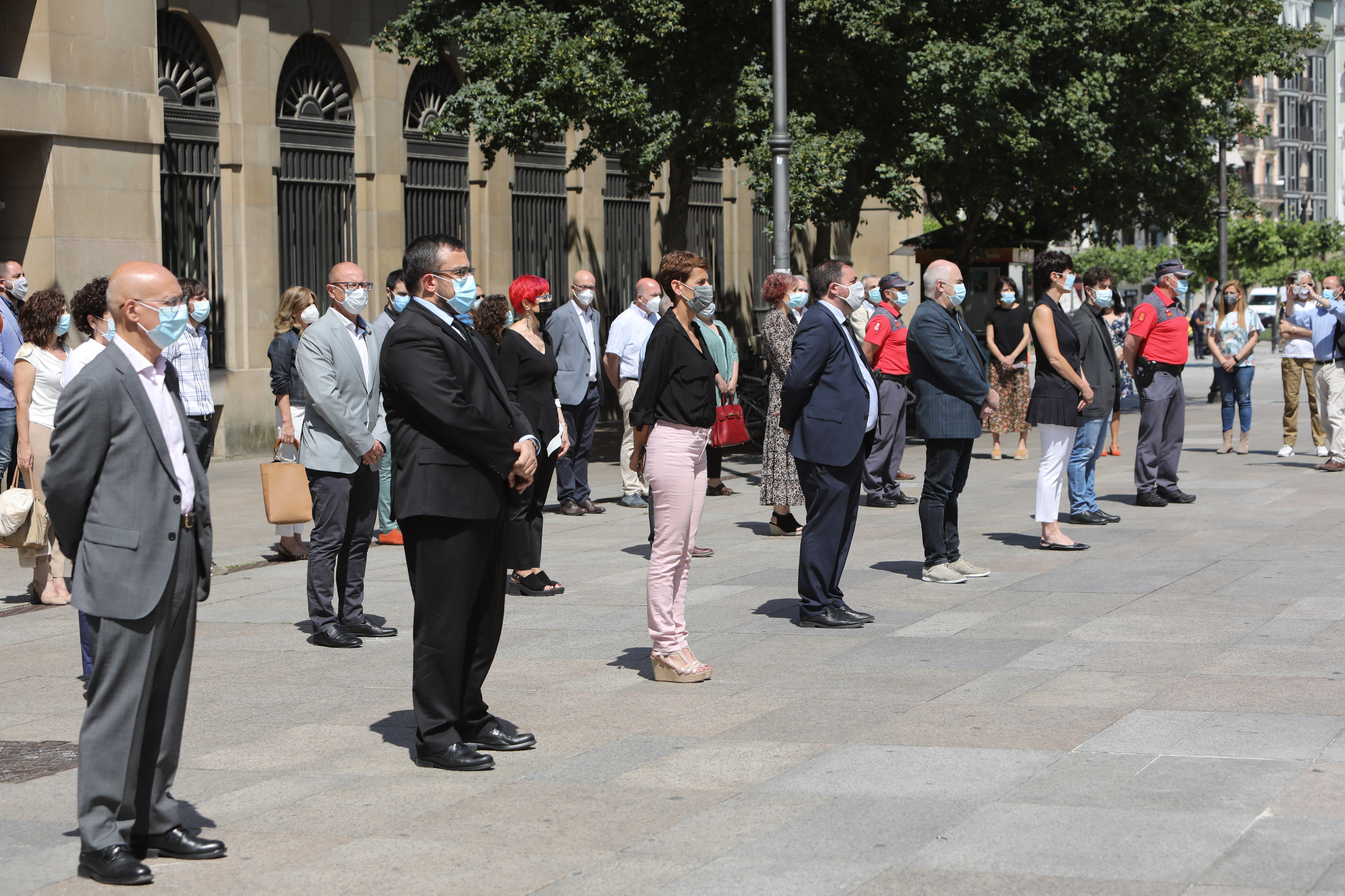 Minuto de silencio celebrado en Pamplona