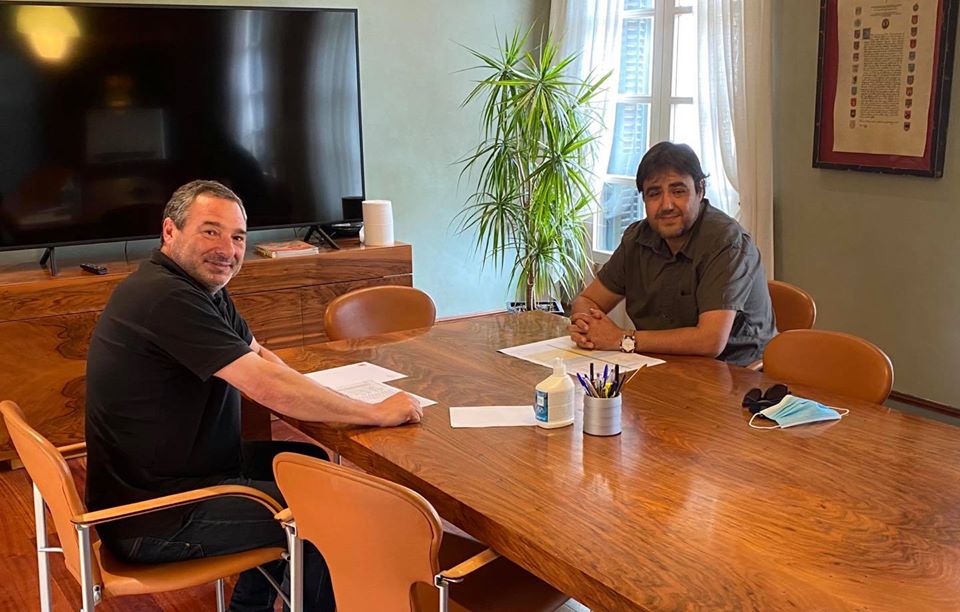 Jose Mari Agramonte reunido con Mario Fabo