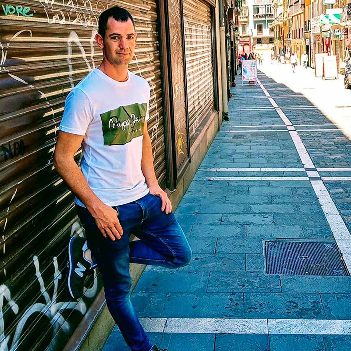 Sergio García Pérez de Arrilucea en la calle Estafeta de Pamplona 1163