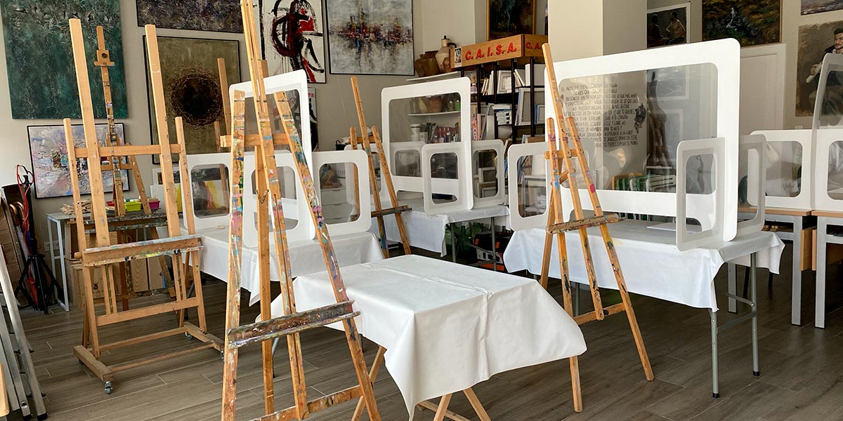 Estudio de arte Ana Carcavilla con mamparas