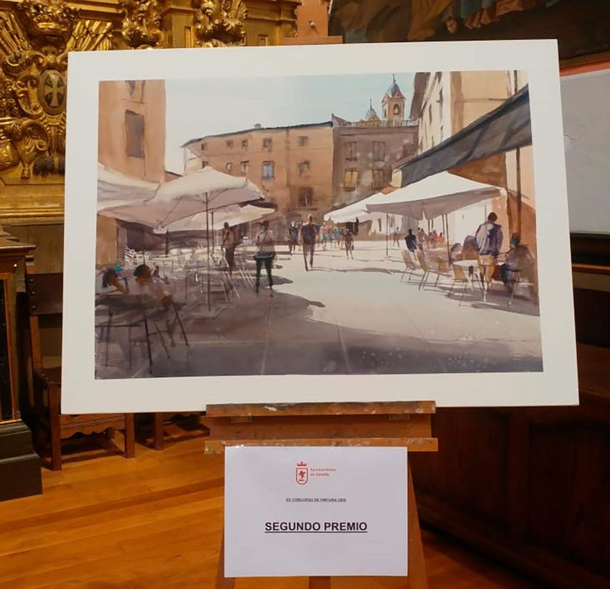Concurso pintura 2020 de Corella, segundo clasificado
