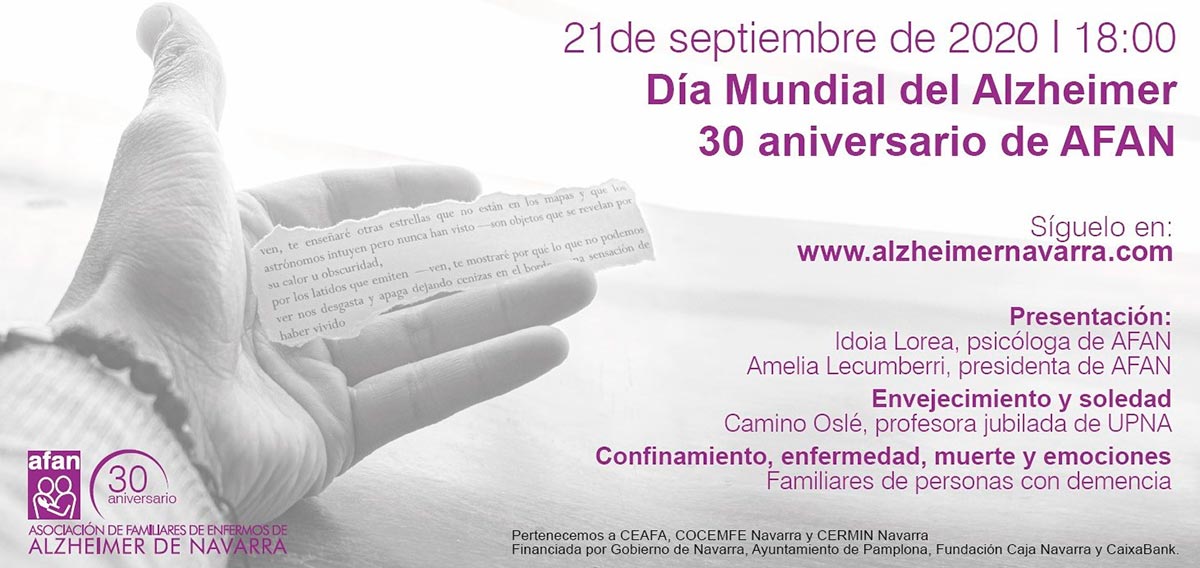 Actos de AFAN para el Día Mundial del Alzheimer