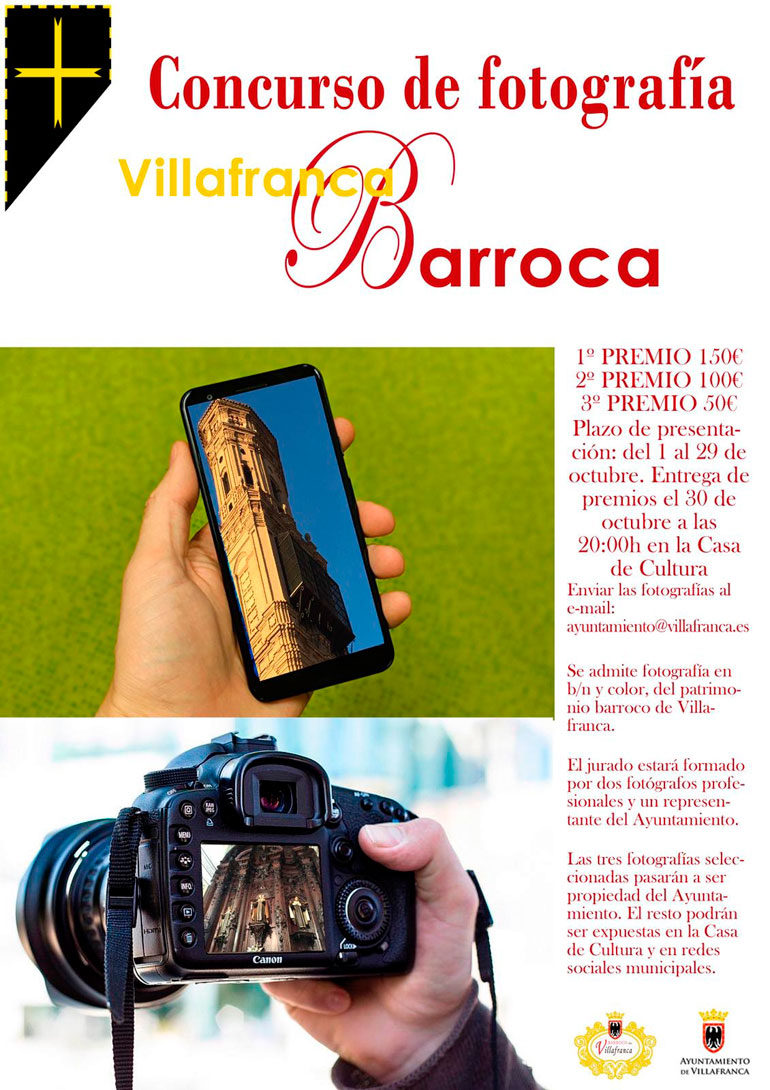 Concurso de fotografía barroca 2020 en Villafranca