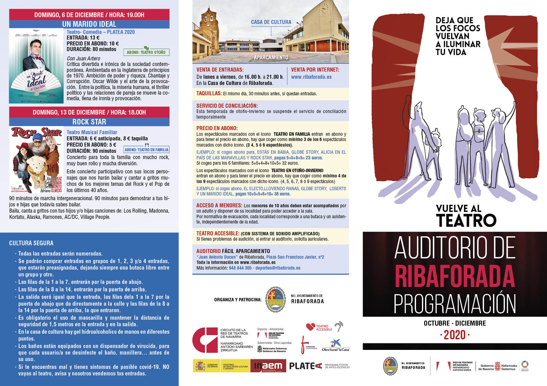 Programación octubre-diciembre 2020 del Auditorio de Ribaforada 1