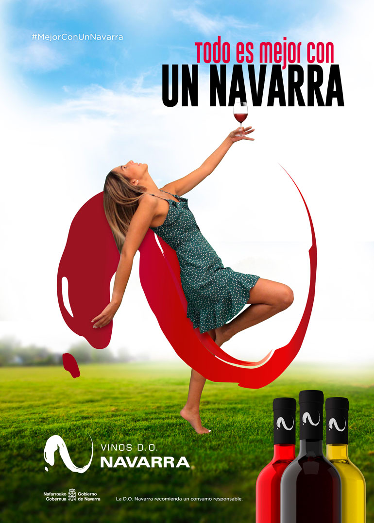 Cartel Todo es Mejor con un Navarra