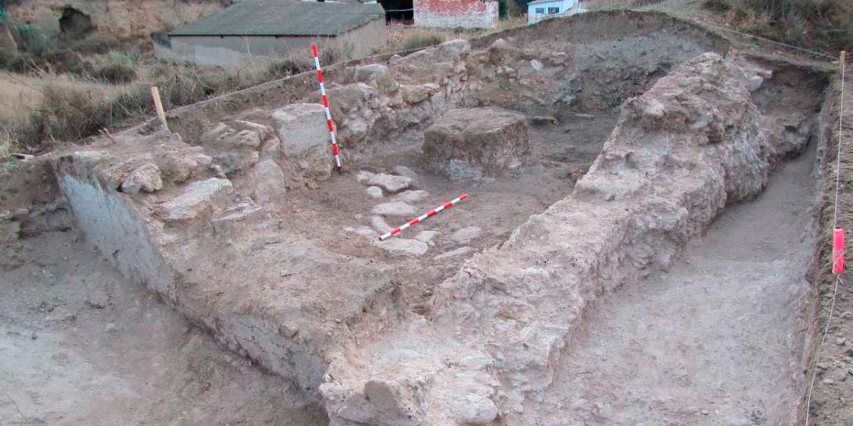 Restos castillo medieval Valtierra Restos estructurales aparecidos en la campaña de 2018